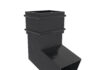 NWA Aluminium Traditional Rectangle Down pipe Offset Joint