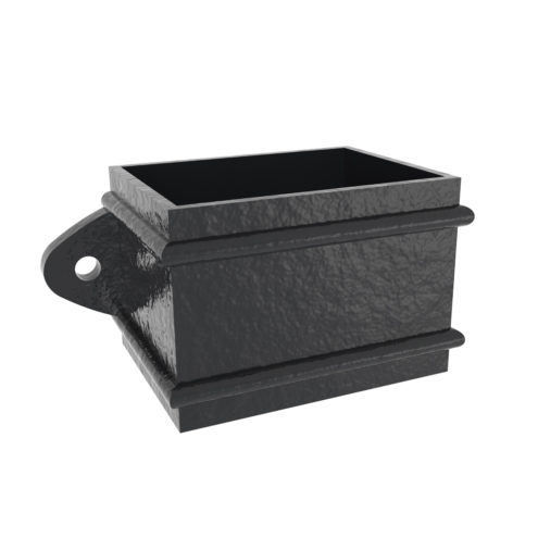 NWA Aluminium Traditional Rectangle Down pipe Hall & Botterill with lug bracket