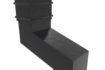 NWA Aluminium Traditional Rectangle Down pipe welded Offset Joint