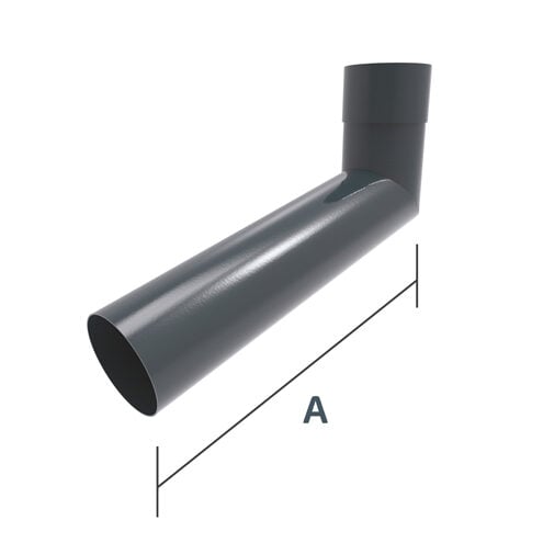 Round Aluminium Downpipe 76mm