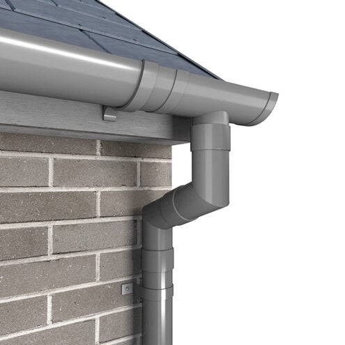 Round Aluminium Downpipe 76mm